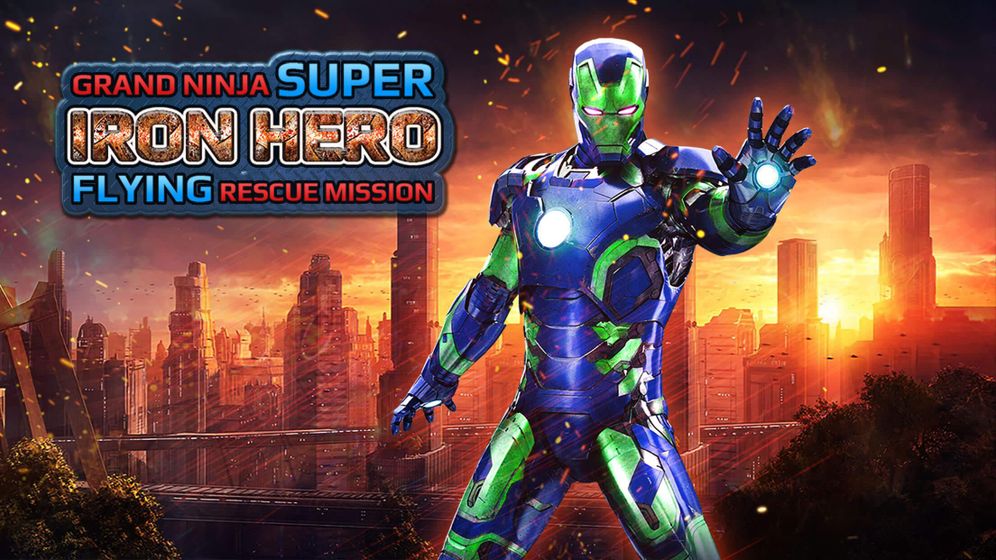 roblox iron man simulator how to fly Grand Ninja Super Iron Hero Flying Rescue Mission Android Games