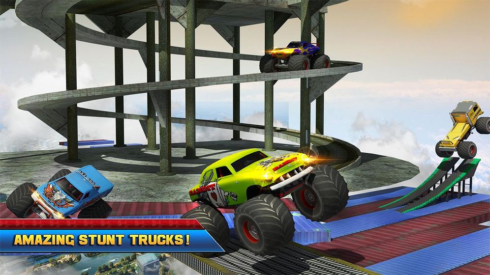 4x4 Monster Truck Impossible Stunt Driving Android Games In Tap