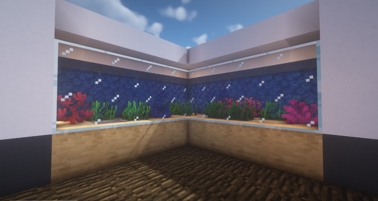 我愛的家裡 一定要有這樣一個水族箱 From 我的世界 Taptap Minecraft Community