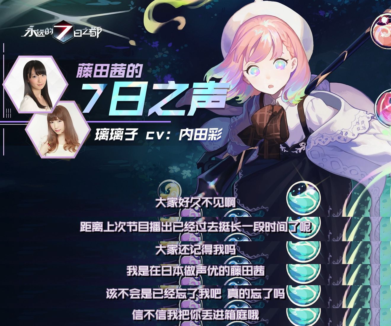 藤田茜的7日之聲 第二十一回 追逐著星 City Of Forever 7 Daysdiscussions Taptap City Of Forever 7 Days Group