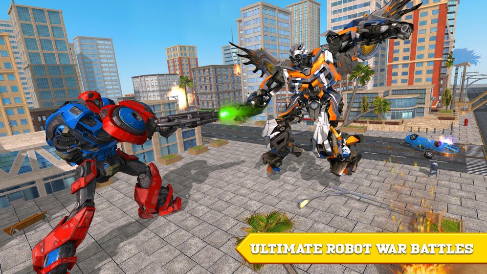Us Police Transform Car Robot Unicorn Horse Game Android Games