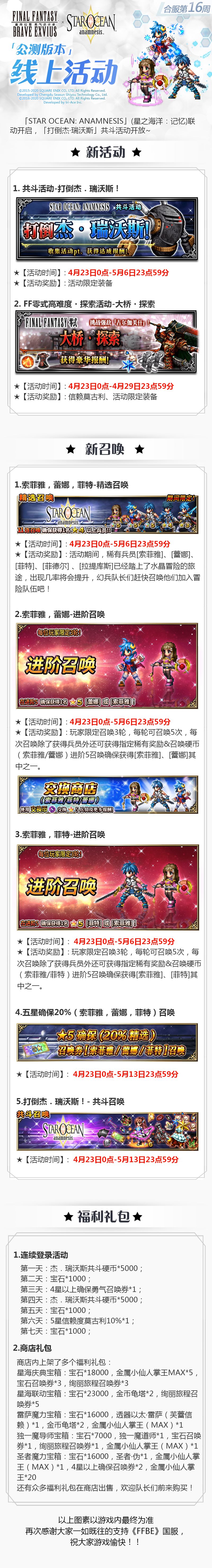 星之海洋聯動 Ffbe 公測線上版本內 Final Fantasy Brave Exviusdiscussions Taptap Final Fantasy Brave Exvius Group